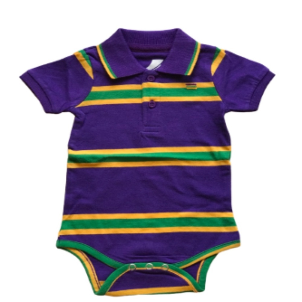Mardi Gras Inf Purple Bodysuit